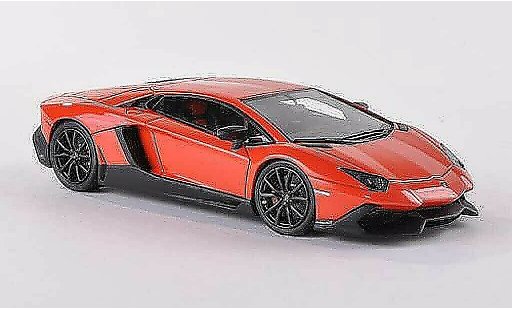 Lamborghini Aventador LP720-4 1/43 Look Smart naranja 50. aniversario coche miniatura