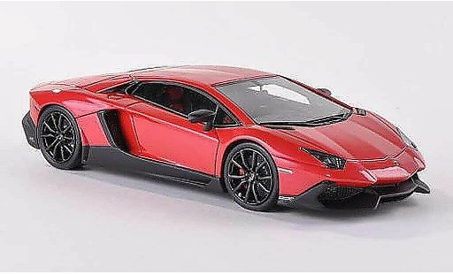 Lamborghini Aventador LP720-4 1/43 Look Smart rojo 50. aniversario coche miniatura