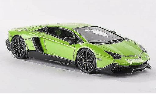 Lamborghini Aventador LP720-4 1/43 Look Smart 50e Anniversario verde/matenegro coche miniatura