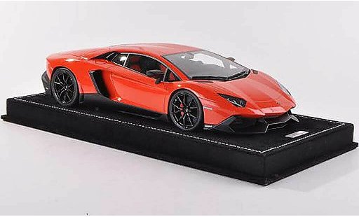 Lamborghini Aventador LP720-4 1/18 MR Collection 50th Anniversario naranja coche miniatura