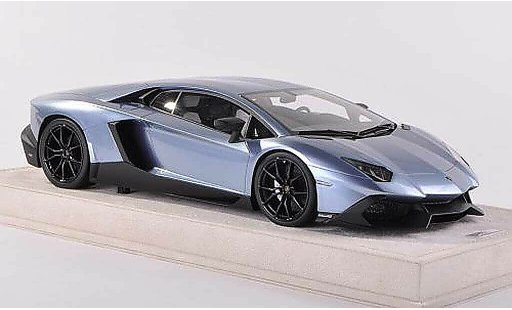 Lamborghini Aventador LP700-4 1/43 MR Collection 50th Anniversaire azul coche miniatura