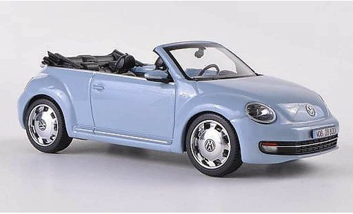 Volkswagen Beetle Cabriolet 1/43 Schuco Descapotable azul gris 2012 coche miniatura