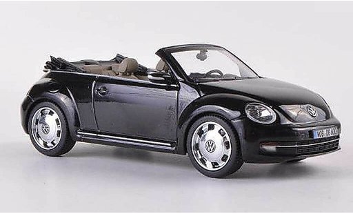 Volkswagen Beetle Cabriolet 1/43 Schuco Descapotable negro 2012 coche miniatura