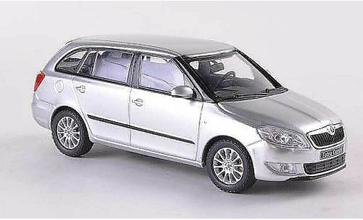 Skoda Fabia II 1/43 Abrex Combi gris Facelift 2010 coche miniatura