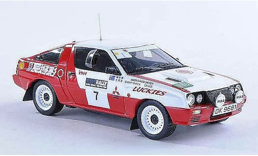 Mitsubishi Starion Base 1/43 Reve Collection 4WD No.7 Lucky Strike Hong Kong-Beijing Rally 1986 D.S.Chau/A.Iu coche miniatura