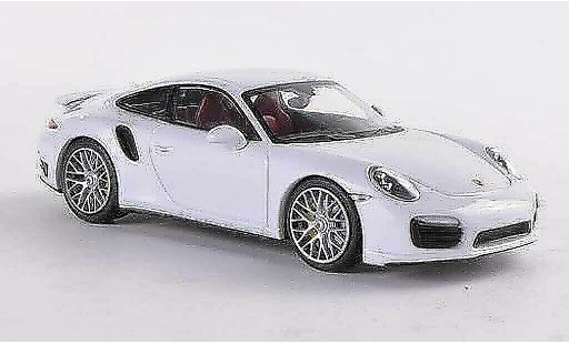 Porsche 911 Turbo S 1/43 Minichamps blanco 2012 coche miniatura
