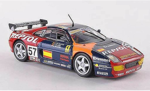 Ferrari 348 GT Competizione 1/43 Ferrari Racing Collection No.57 T.Saldana/A.Villarino/A.de Orleans-Borbon 24h Le Mans 1994 coche miniatura