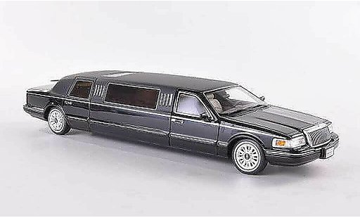 Lincoln Town Car 1997 1/43 GLM Limusina negro/matenegro coche miniatura