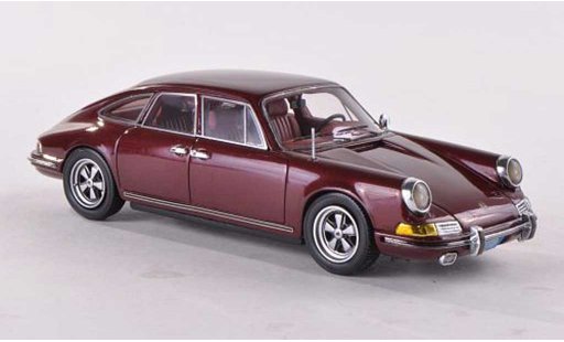 Porsche 911 T 1/43 Matrix Troutman & Barnes 4-Door Sedan rojo 1972 coche miniatura
