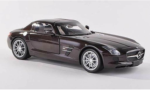Mercedes SLS Coupe 1/43 Minichamps AMG negro-brun 2010 coche miniatura