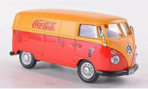 Volkswagen T1 B 1/43 Motor City Classics furgoneta Coca-Cola rojo/amarillo 1962 coche miniatura