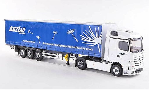 Mercedes Actros Streamspace 1/43 Eligor 2 Beziau Transports Gardinenplanen-SZ coche miniatura