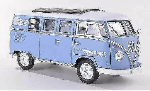 Volkswagen T1 B 1/18 Greenlight Familiar Custom Surfboards Hawaii 1962 coche miniatura
