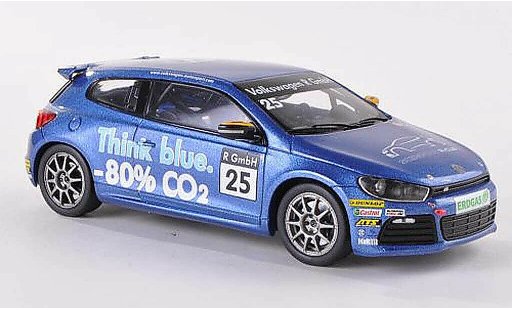 Volkswagen Scirocco R-Cup 1/43 Spark No.25 Think blue coche miniatura