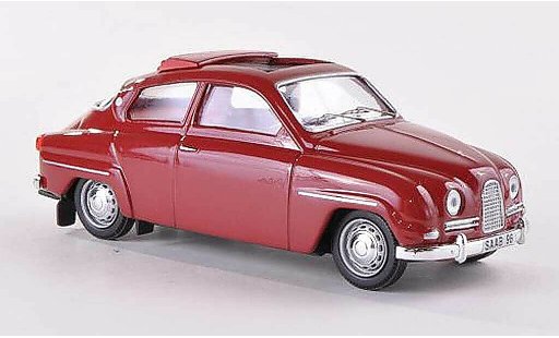 Saab 96 Base 1/43 Skandinavisk rojo geoffnetes techo plegable 11 coche miniatura