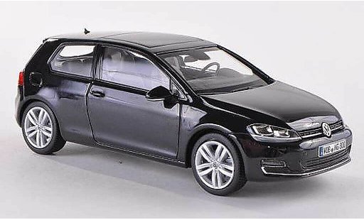 Volkswagen Golf Base 1/43 Herpa negro 3-Turer 2013 coche miniatura