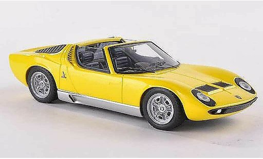 Lamborghini Miura Roadster 1/43 Look Smart amarillo Brussel 1968 coche miniatura
