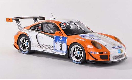 Porsche 911 GT3 1/18 Spark R hybrid No.9 Nurburgring Bergmeister/Holzer/Lietz/Ragginger 2010 coche miniatura