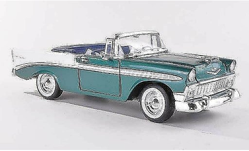 Chevrolet Bel Air Coupe 1/18 Yat Ming 1956 verde/blanco coche miniatura