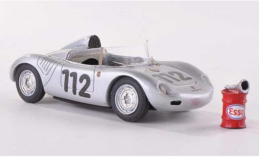 Porsche 718 Base 1/43 Jolly Model 1959 K 1500 winner Targa Florio No. 112 con Esso Kraftstoffass y Einfulltrichter coche miniatura