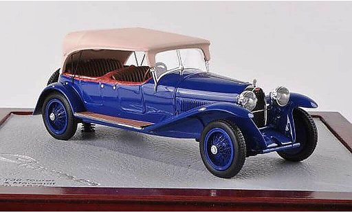 Bugatti 38 tourer 1/18 Chromes Lavocat & Marsault azul/beige ferme 1926 coche miniatura