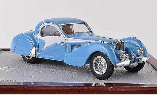 Bugatti 57 Atalante 1/18 Chromes SC azul/blanco 1937 coche miniatura