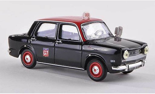 Simca 1000 Taxi 1/43 Norev G7 negro/rojo 1962 coche miniatura