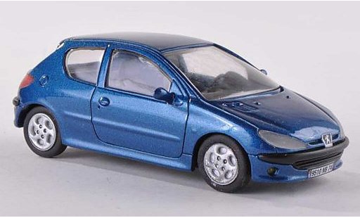 Peugeot 206 Base 1/43 Paradcar azul 3-portes coche miniatura
