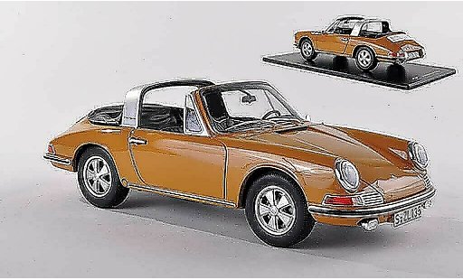 Porsche 911 1967 1/43 GT Spirit S Targa negro-amarillo coche miniatura