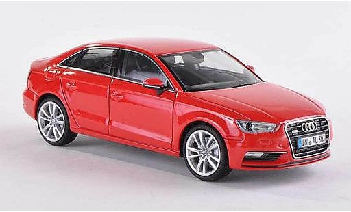 Audi A3 berline 1/43 Herpa Limusina rojo 2013 coche miniatura