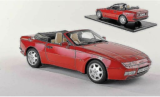 Porsche 944 1989 1/43 GT Spirit S2 cabriolet rojo coche miniatura