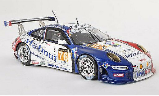 Porsche 911 GT3 RSR 1/43 Spark 2013 No.76 Imsa Performance Matmut 24h Le Mans C.Bourret/R.Narac/J.K.Vernay coche miniatura
