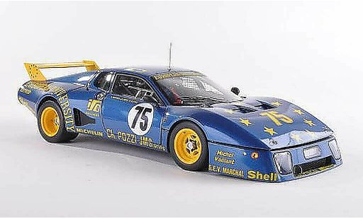 Ferrari 512 BB LM 1/18 BBR Models No.75 Team JMS Racing 24h Le Mans 1980 Gutteny/Libert/Blynie coche miniatura