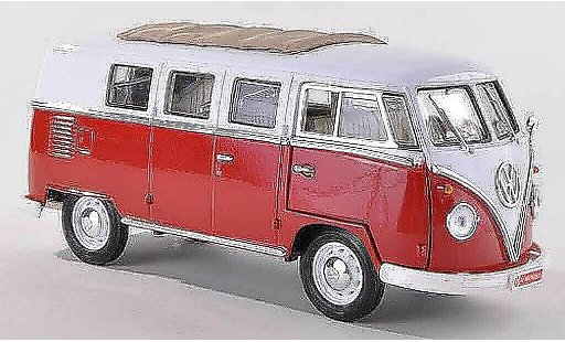 Volkswagen T1 B 1/43 Motor City Classics Samba Coca-Cola rojo/blanco 1962 coche miniatura