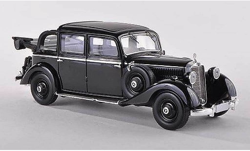 Mercedes 260 D 1/43 Esval Models Pullmann Landaulet negro ouvert 1936 coche miniatura