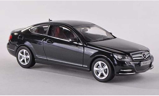 Mercedes Classe C Coupe 1/43 Norev (C204) negro Facelift coche miniatura