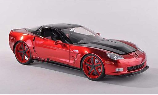 Chevrolet Corvette Coupe 1/18 Jada Toys C6 rojo/carbon 2009 coche miniatura