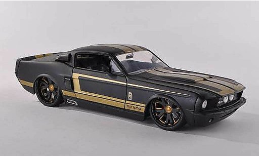 Shelby GT 500 1967 1/18 Jada Toys negro dore coche miniatura