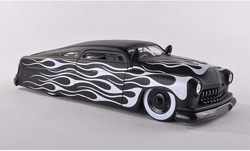 Lincoln Mercury Base 1/18 Jada Toys lumineuses-negro avec blancoem deco de flame 1951 coche miniatura