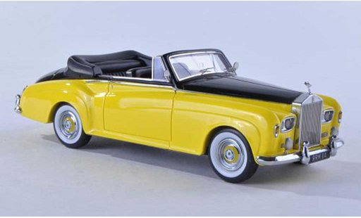 Rolls Royce Silver Cloud DHC 1/43 Matrix III Mulliner amarillo/negro RHD coche miniatura