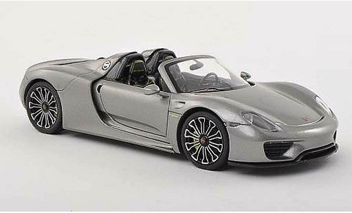 Porsche 918 2013 1/43 Minichamps Spyder gris exposition internationale d' automobile coche miniatura