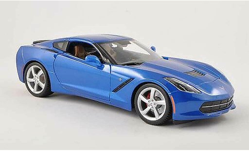 Chevrolet Corvette Stingray 1/18 Maisto C7 (C7) azul coche miniatura