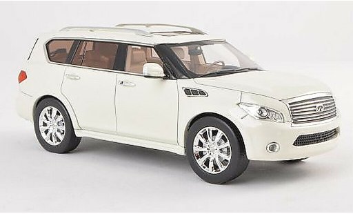 Infiniti QX56 Base 1/43 GLM blanco coche miniatura