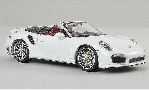 Porsche 911 Turbo S 1/43 Minichamps cabriolet blanco 2013 coche miniatura