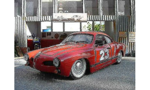 Volkswagen Karmann Ghia Base 1/18 Solido ghia rojo coche miniatura