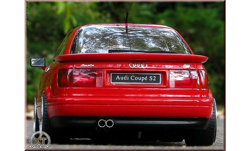 Audi S2 coupe 1/18 Ottomobile rojo jantes BBS 18 pouces coche miniatura