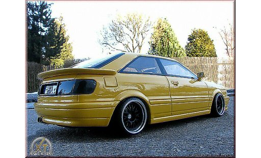 Audi S2 coupe 1/18 Ottomobile amarillo jantes BBS 17 pouces bord large coche miniatura