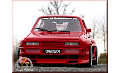 Volkswagen Golf GTI 1/18 Solido rojo kit rieger extra large et jantes bord larges 16 pouces coche miniatura