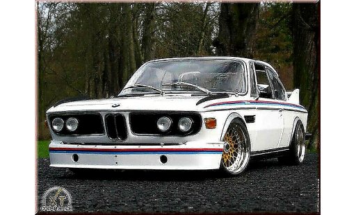 Bmw 3.0 CSL 1/18 Autoart blanco kit deco l coche miniatura