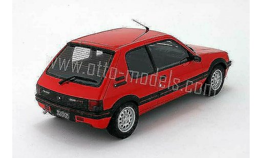Peugeot 205 GTI 1/18 Ottomobile 1.6 rojo vallelunga 1991 phase 2 coche miniatura